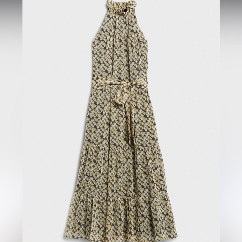 Banana Republic Tiered Midi Dress – Boho Chic